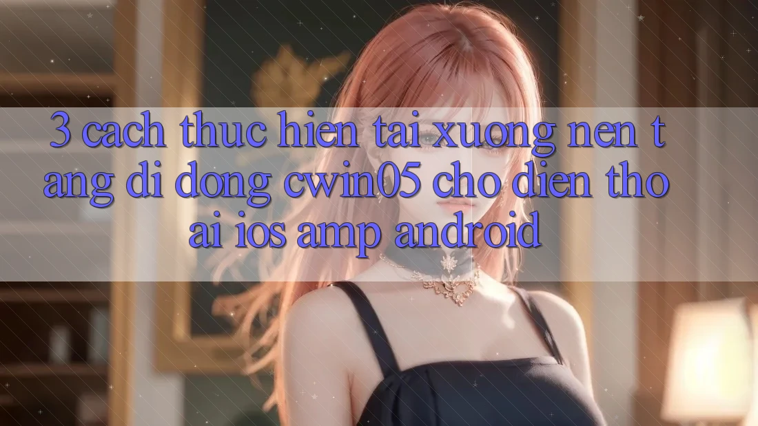 3. Cách thực hiện Tải xuống Nền tảng di động cwin05 Cho Điện Thoại (iOS &amp; Android)