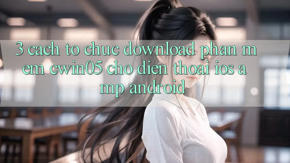 3. Cách tổ chức Download Phần mềm cwin05 Cho Điện Thoại (iOS &amp; Android)