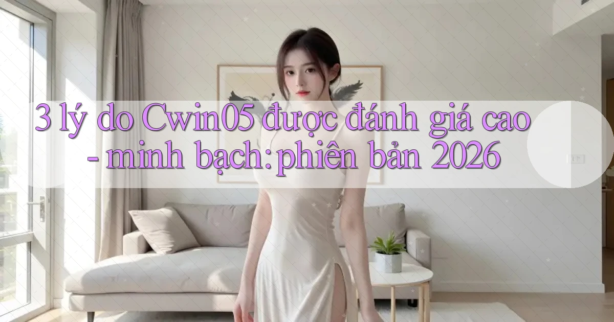 3 lý do Cwin05 được đánh giá cao   minh bạch phiên bản 2026