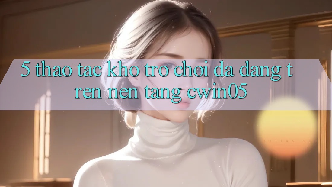 5. Thao tác Kho Trò Chơi Đa Dạng Trên Nền Tảng cwin05