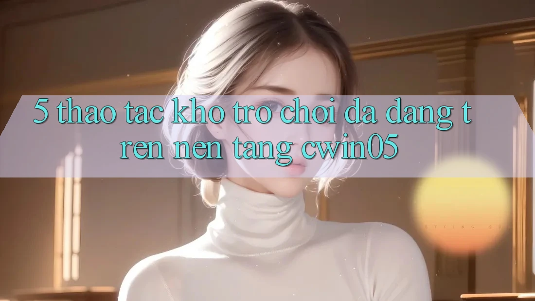 5. Thao tác Kho Trò Chơi Đa Dạng Trên Nền Tảng cwin05