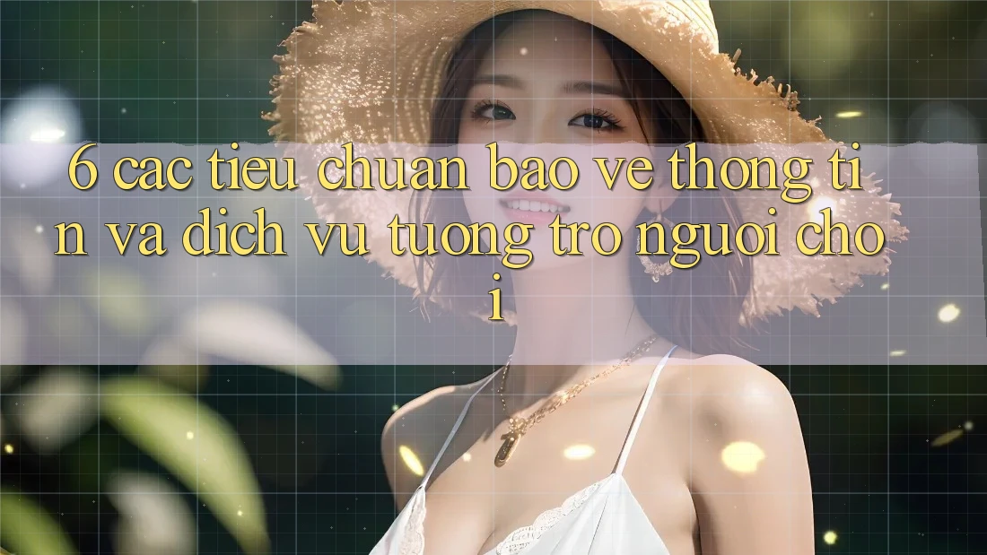 6. Các Tiêu Chuẩn Bảo vệ thông tin Và Dịch Vụ Tương trợ Người chơi