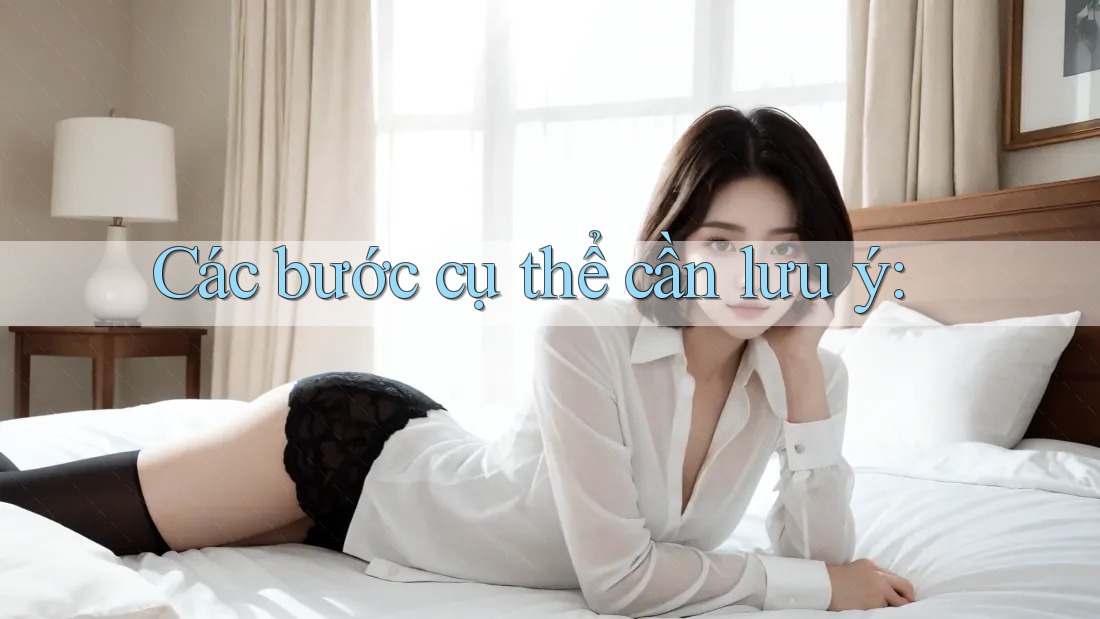 Các bước cụ thể cần lưu ý: