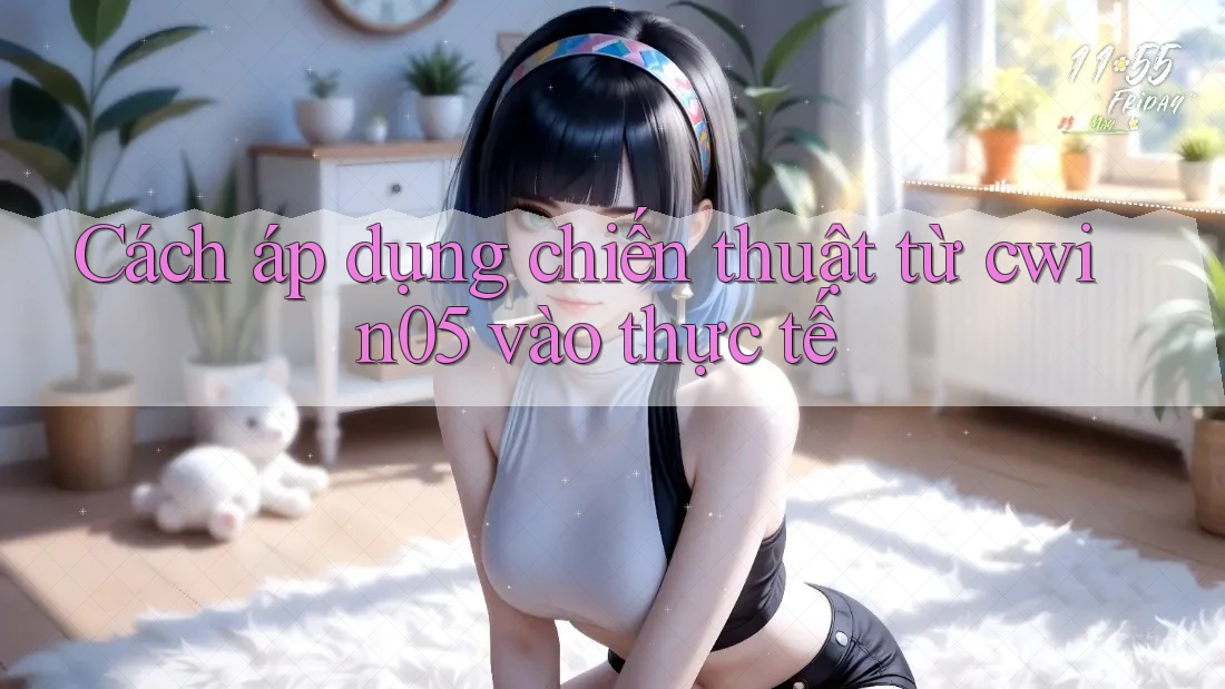 Cách áp dụng chiến thuật từ cwin05 vào thực tế