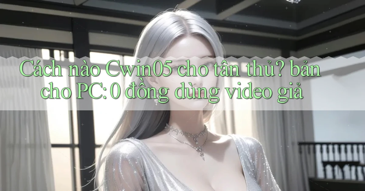 Cách nào Cwin05 cho tân thủ bản cho PC 0 đồng dùng video giả