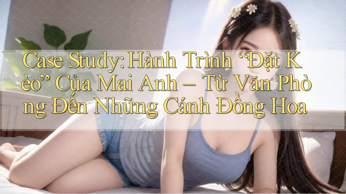 Case Study: Hành Trình “Đặt Kèo” Của Mai Anh – Từ Văn Phòng Đến Những Cánh Đồng Hoa