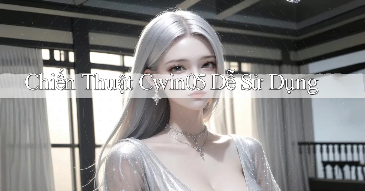 chiến thuật cwin05 dễ sử dụng