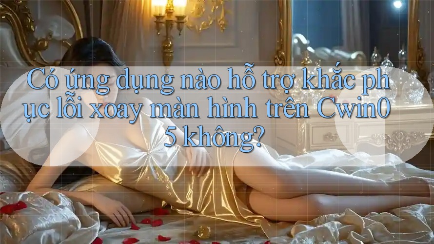 Có ứng dụng nào hỗ trợ khắc phục lỗi xoay màn hình trên Cwin05 không?
