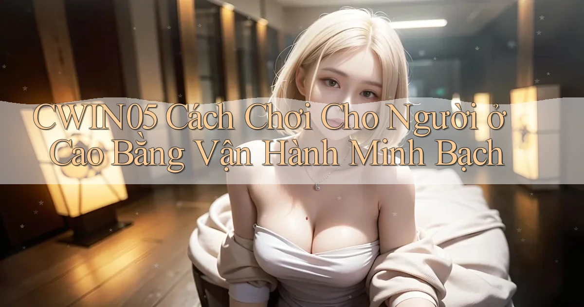 cwin05 cách chơi cho người ở Cao Bằng vận hành minh bạch