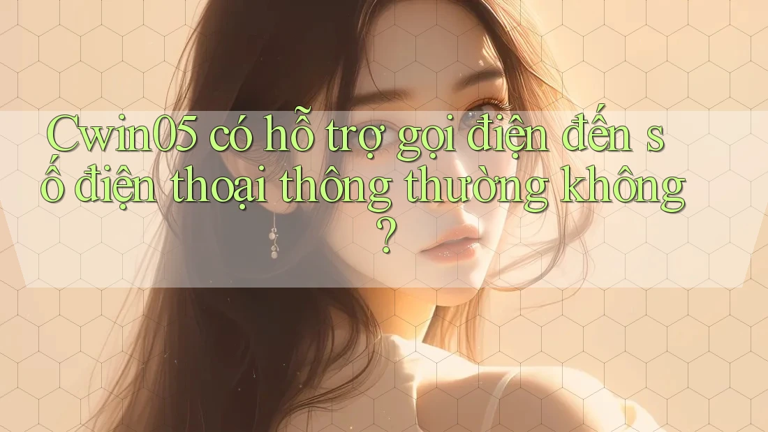 Cwin05 có hỗ trợ gọi điện đến số điện thoại thông thường không?
