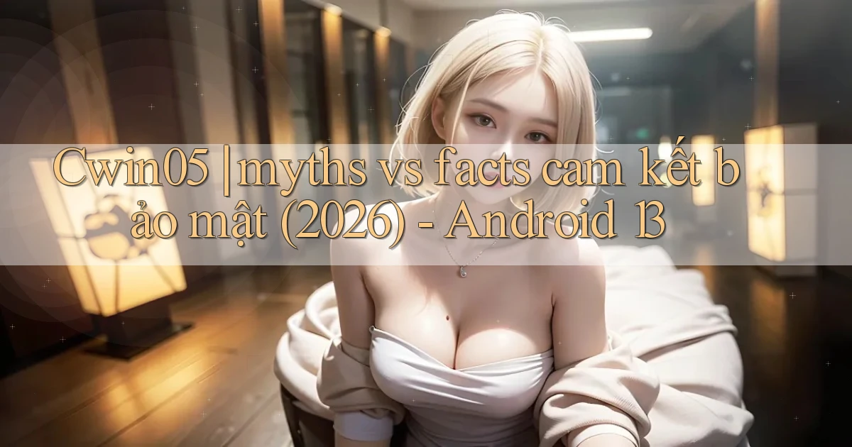 Cwin05 myths vs facts cam kết bảo mật (2026)   Android 13