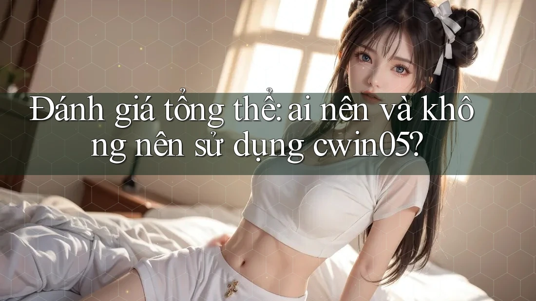 Đánh giá tổng thể: ai nên và không nên sử dụng cwin05?