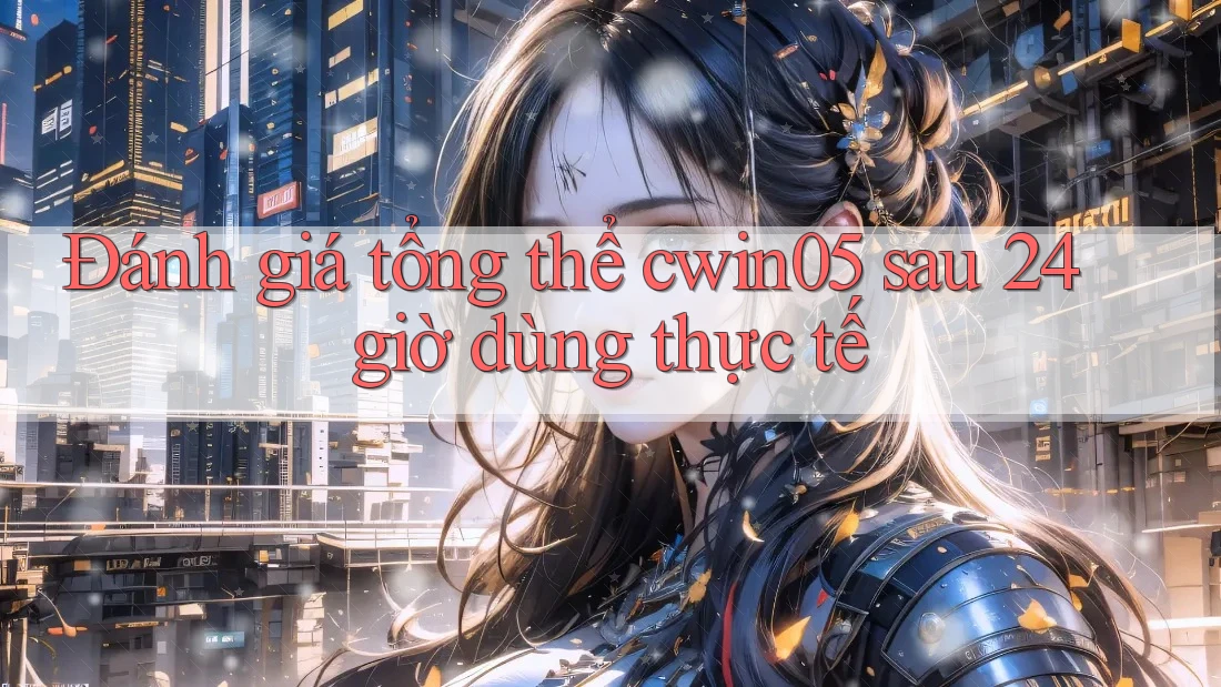 Đánh giá tổng thể cwin05 sau 24 giờ dùng thực tế