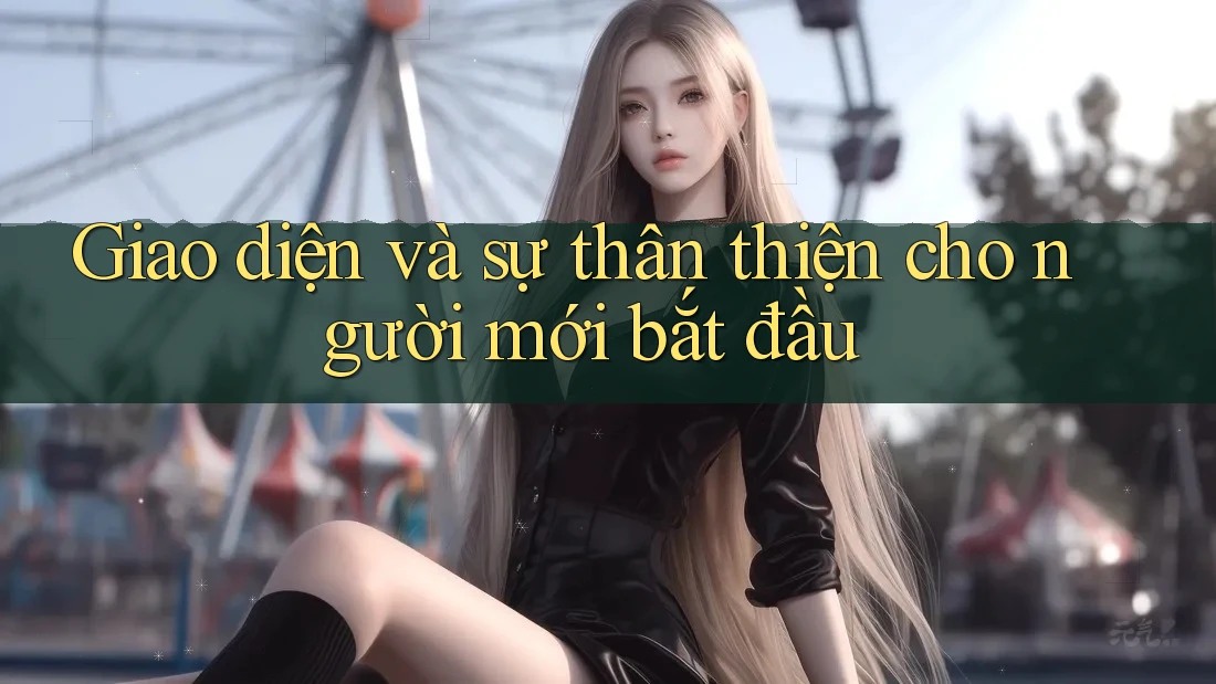 Giao diện và sự thân thiện cho người mới bắt đầu
