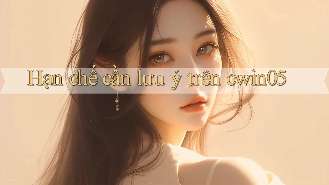 Hạn chế cần lưu ý trên cwin05