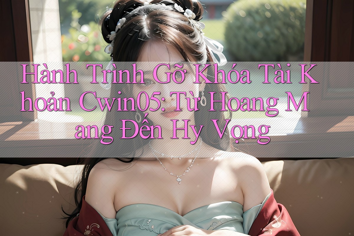 Hành Trình Gỡ Khóa Tài Khoản Cwin05: Từ Hoang Mang Đến Hy Vọng
