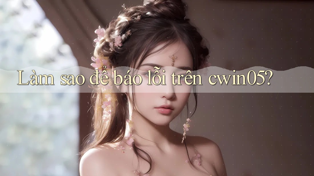 Làm sao để báo lỗi trên cwin05?