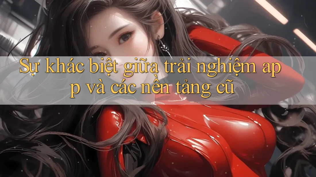 Sự khác biệt giữa trải nghiệm app và các nền tảng cũ