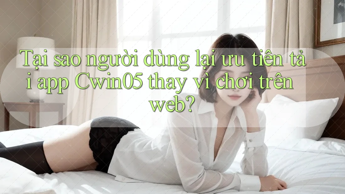 Tại sao người dùng lại ưu tiên tải app Cwin05 thay vì chơi trên web?