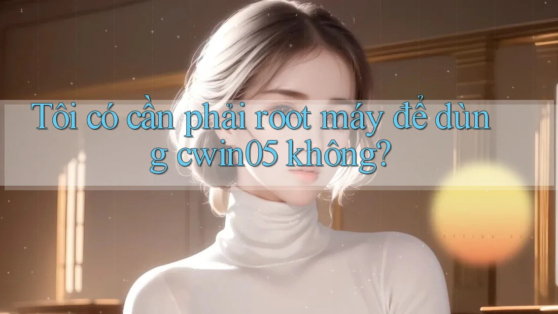Tôi có cần phải root máy để dùng cwin05 không?