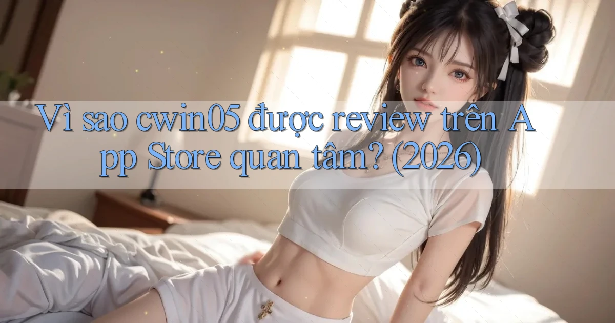 Vì sao cwin05 được review trên App Store quan tâm (2026)